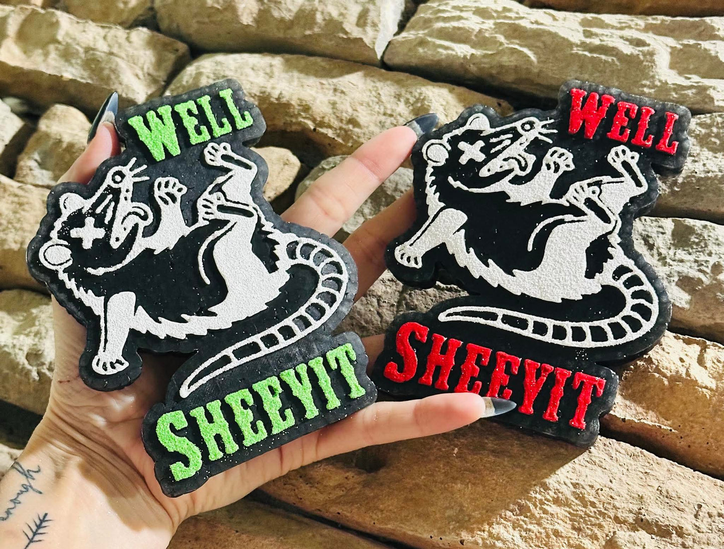 Well Sheeyit Possum Silicone Freshie Mold - Red River Mold Co