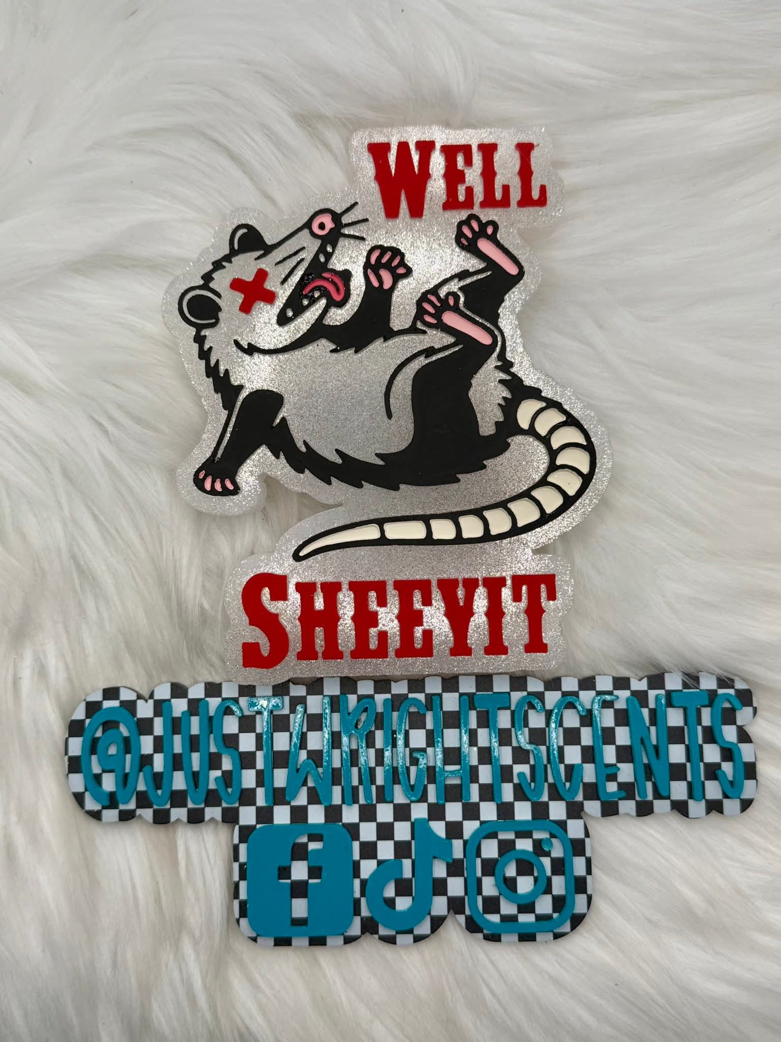 Well Sheeyit Possum Silicone Freshie Mold - Red River Mold Co