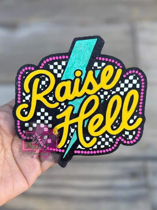 Western Raise Hell Silicone Freshie Mold - Red River Mold Co