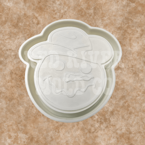 Western Snowman with a Cowboy hat Silicone Freshie Mold - Red River Mold Co
