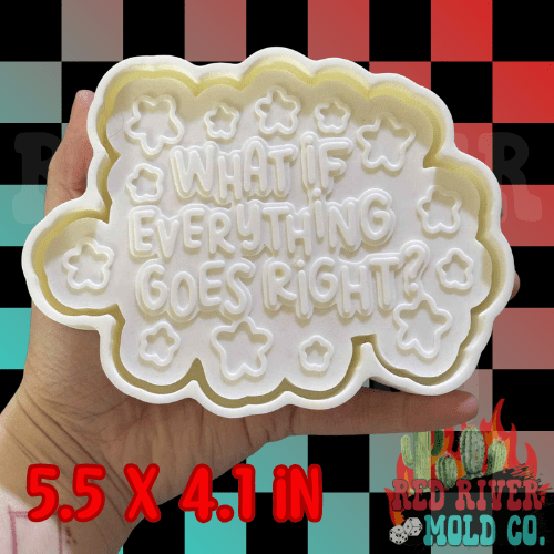 What if everything goes right? Silicone Freshie Mold - Red River Mold Co