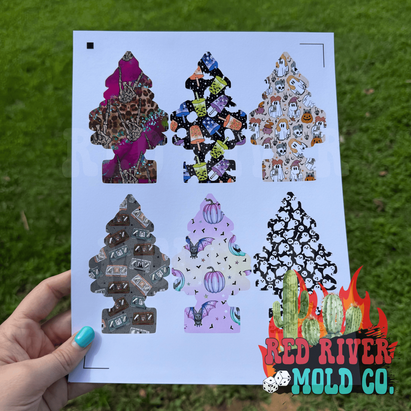 Whimsical Wiffs Tree cardstock grab bag - Red River Mold Co