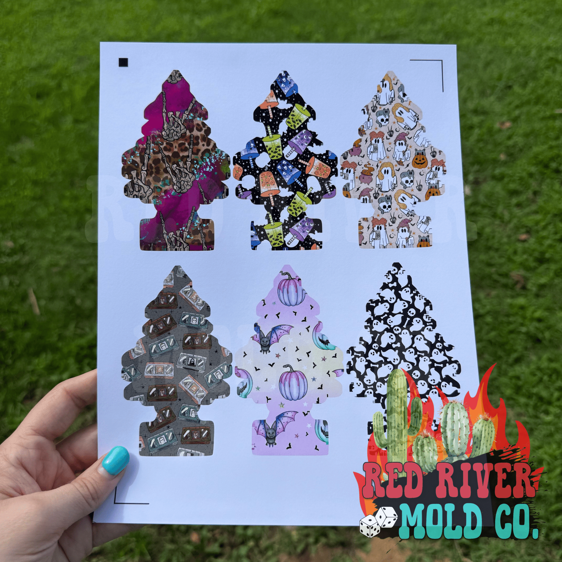 Whimsical Wiffs Tree cardstock grab bag - Red River Mold Co