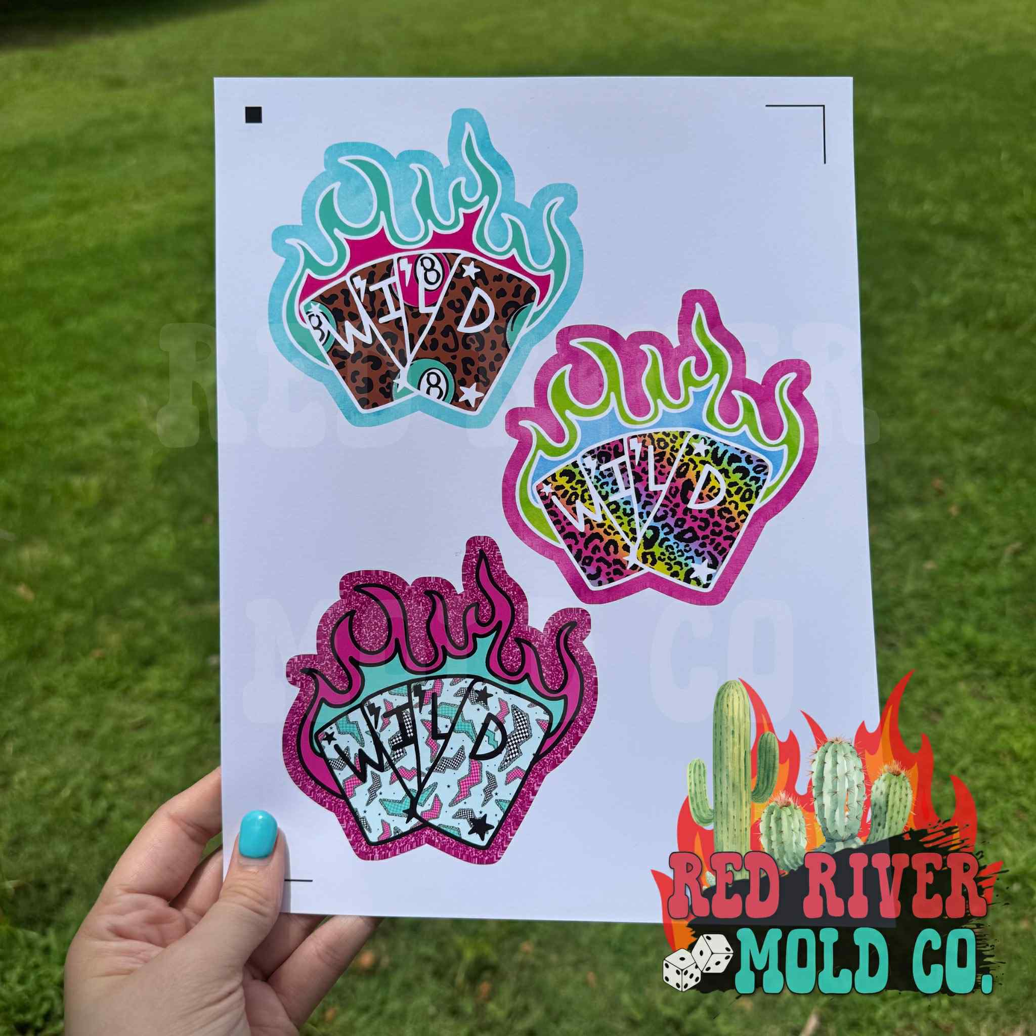 Whimsical Wiffs Wild Cards cardstock grab bag – Red River Mold Co