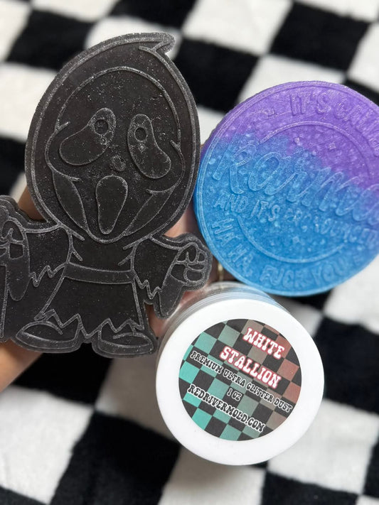 White Stallion Premium Ultra Ultra Glitter Dust (1/500) Iridescent - Red River Mold Co