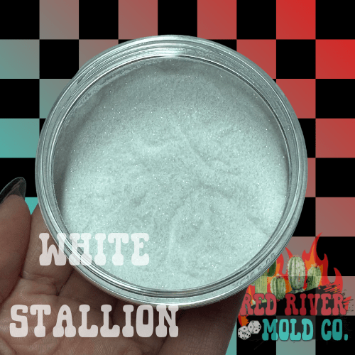 White Stallion Premium Ultra Ultra Glitter Dust (1/500) Iridescent - Red River Mold Co