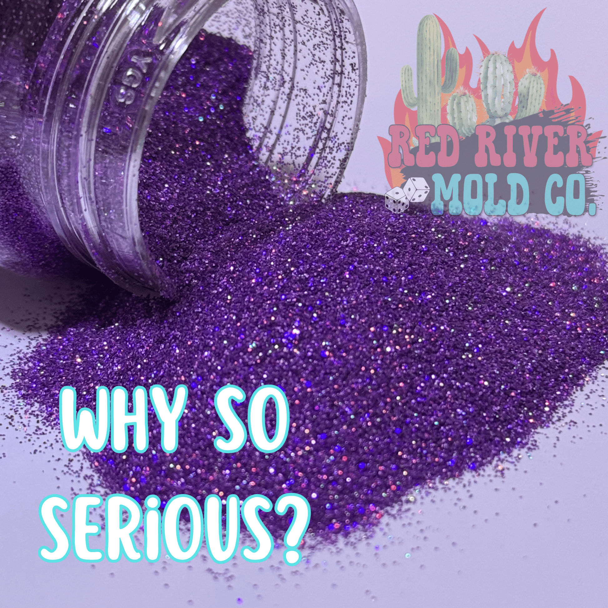 Why so serious? Premium Fine Glitter (1/128) holographic - Red River Mold Co