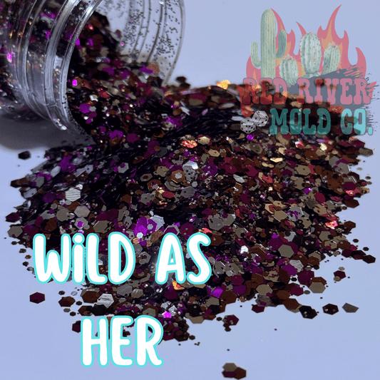 Wild As Her Premium Chunky Glitter (Metallic) - Red River Mold Co