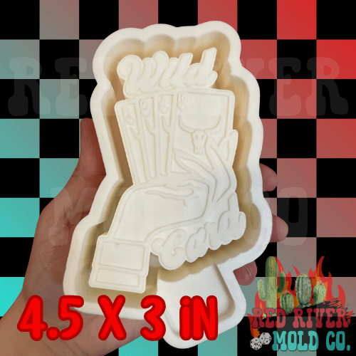 Wild Card Hand Silicone Freshie Mold - Red River Mold Co