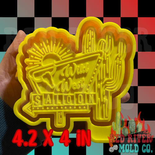 Wild West Saloon Silicone Freshie Mold - Red River Mold Co