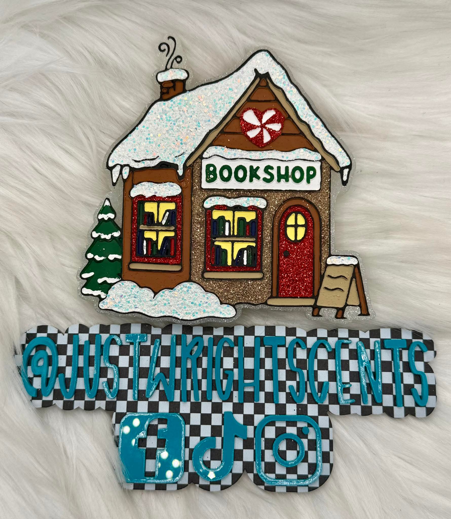 Winter Book Shop Silicone Freshie Mold - Red River Mold Co
