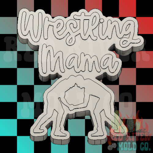 Wrestling Mama Silicone Freshie Mold - Red River Mold Co