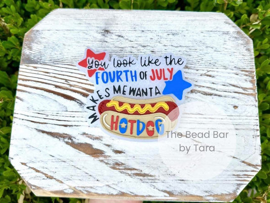 You look like the fourth of July hotdog silicone freshie mold - Red River Mold Co