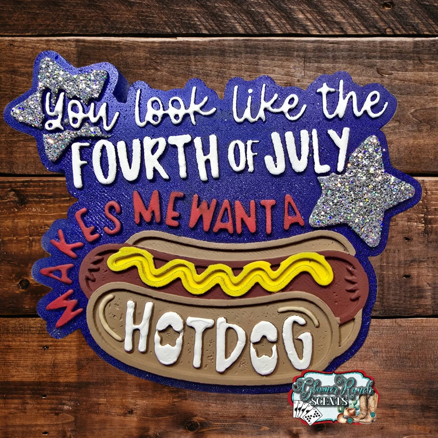 You look like the fourth of July hotdog silicone freshie mold - Red River Mold Co