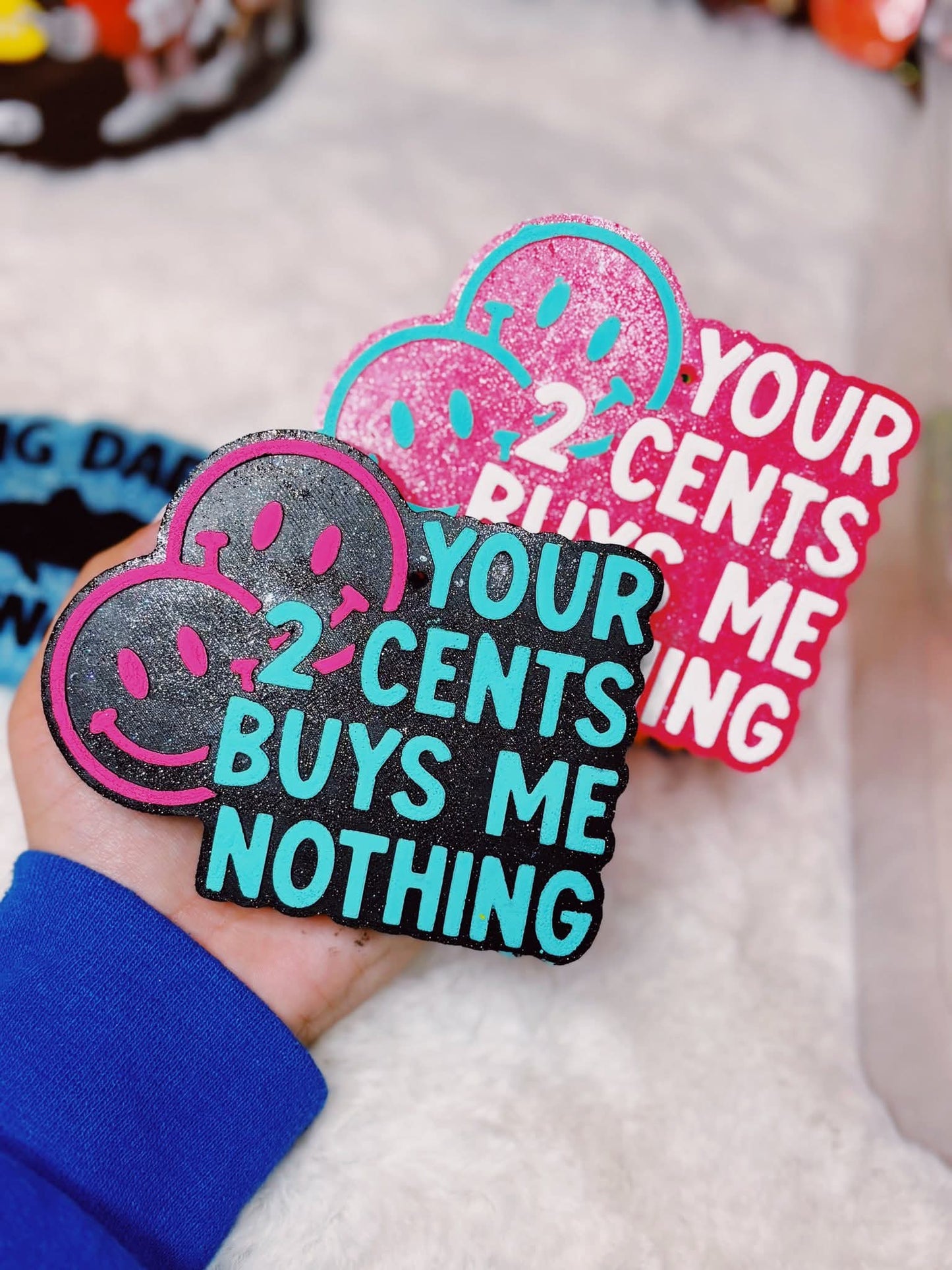 Your 2 Cents Buys Me Nothing Silicone Freshie Mold - Red River Mold Co