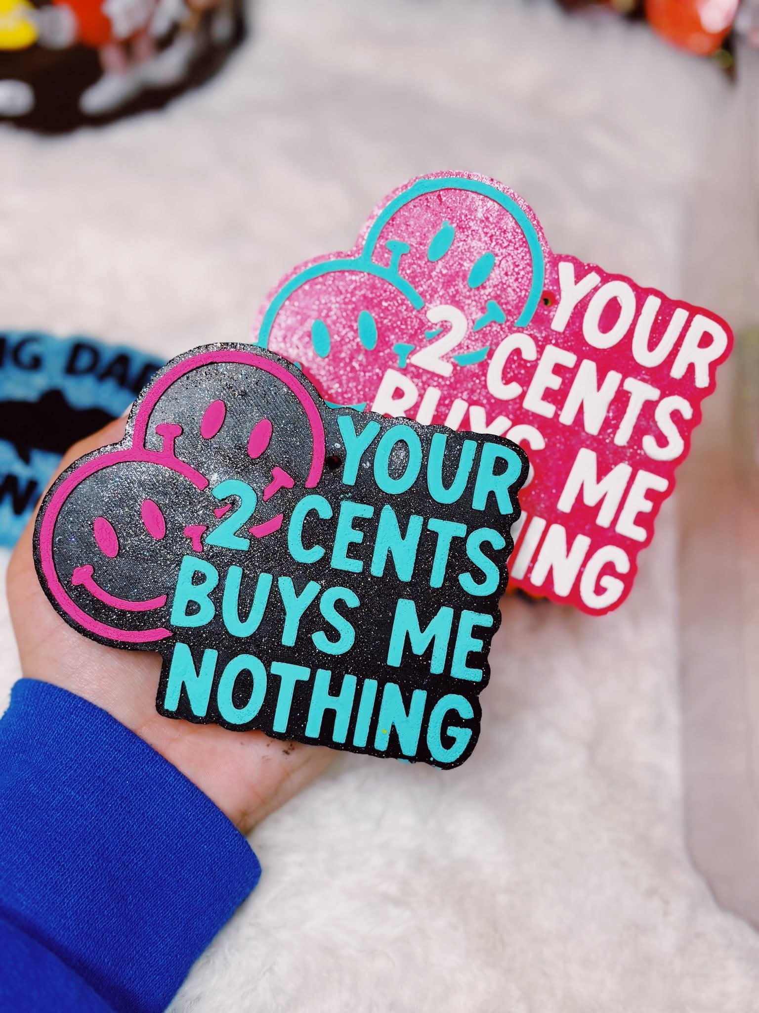 Your 2 Cents Buys Me Nothing Silicone Freshie Mold - Red River Mold Co