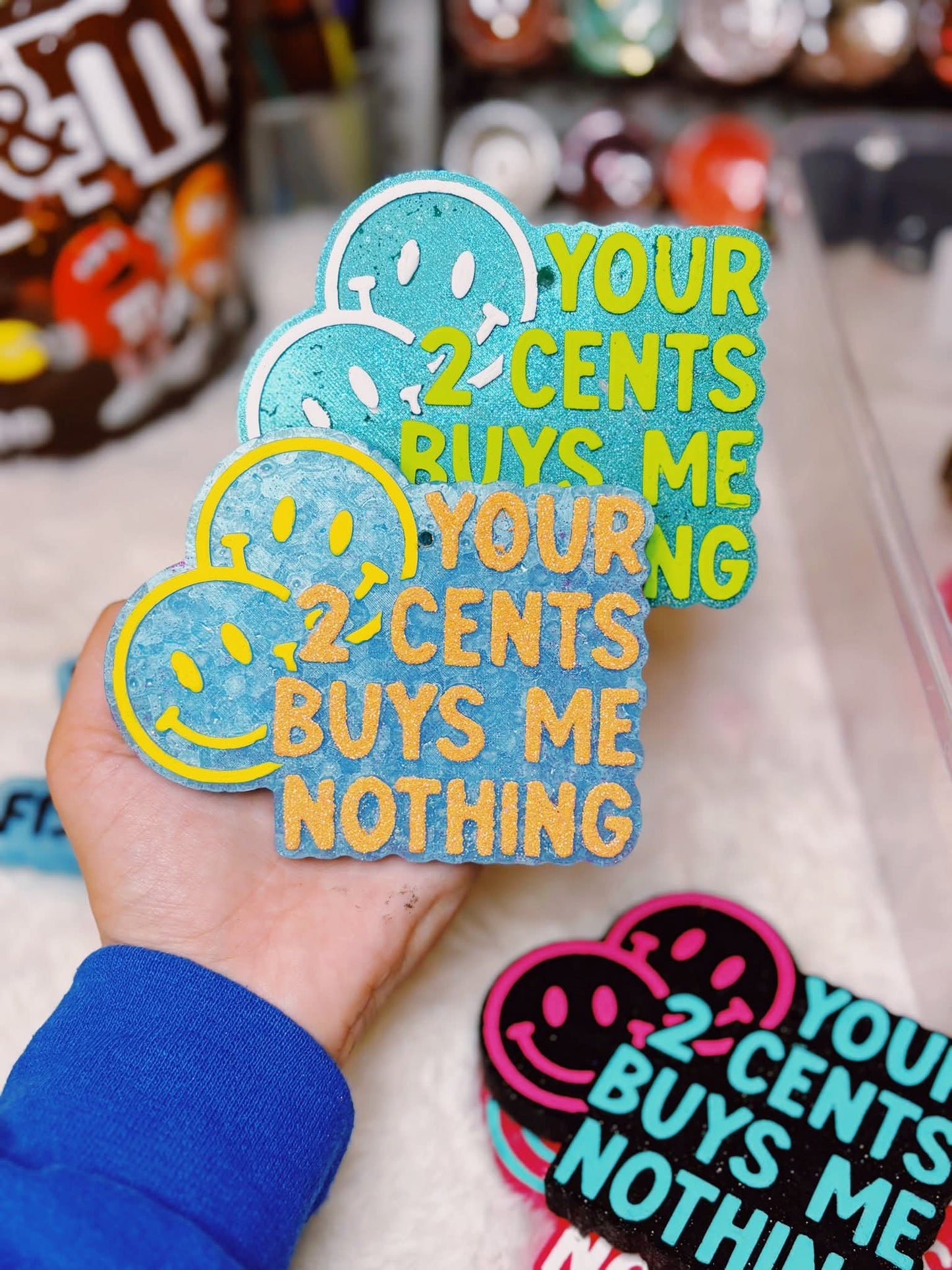 Your 2 Cents Buys Me Nothing Silicone Freshie Mold - Red River Mold Co