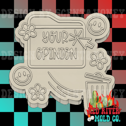 Your Opinion File Trash Silicone Freshie Mold - Red River Mold Co