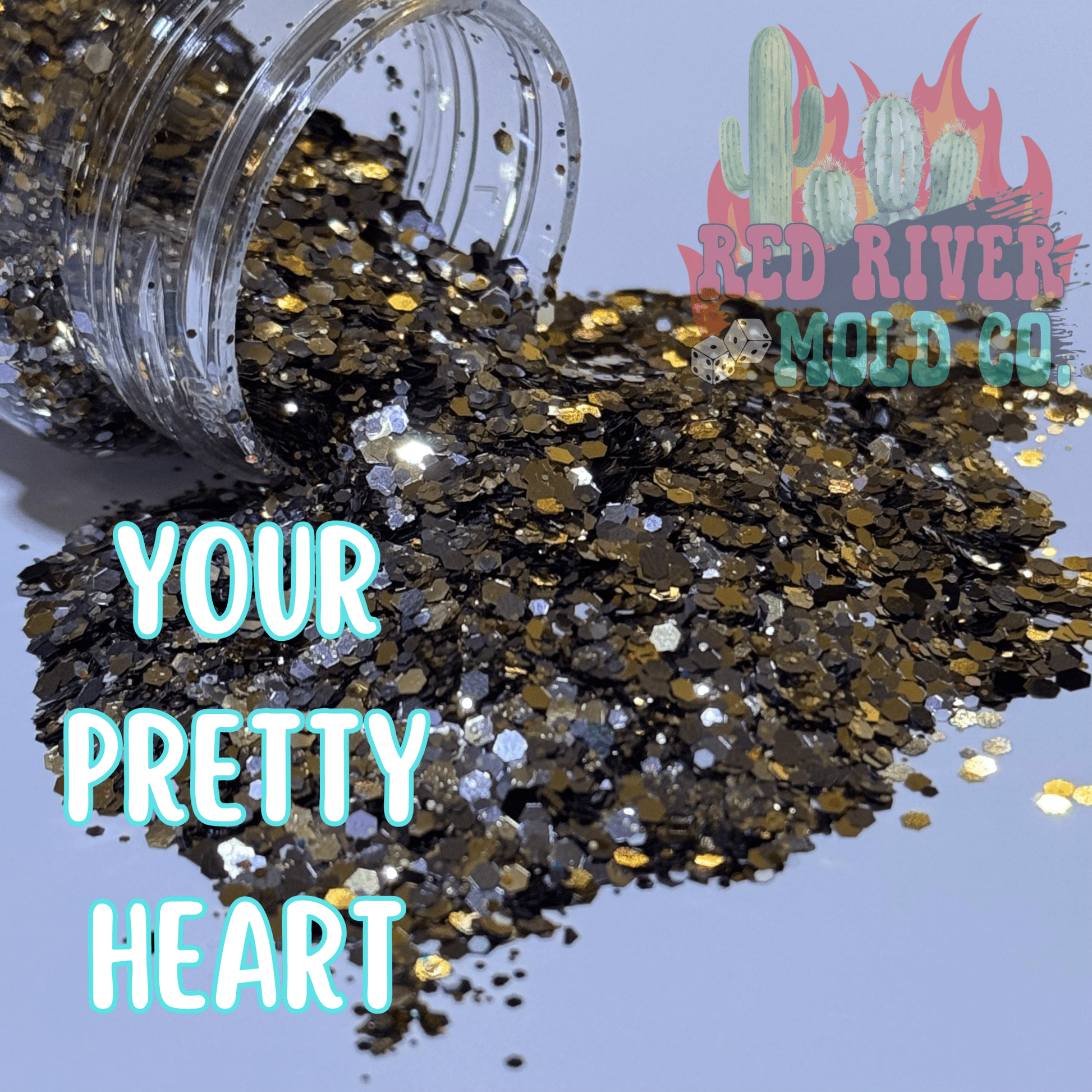 Your Pretty Heart Premium Mini Chunky Glitter (Metallic) - Red River Mold Co