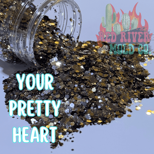 Your Pretty Heart Premium Mini Chunky Glitter (Metallic) - Red River Mold Co